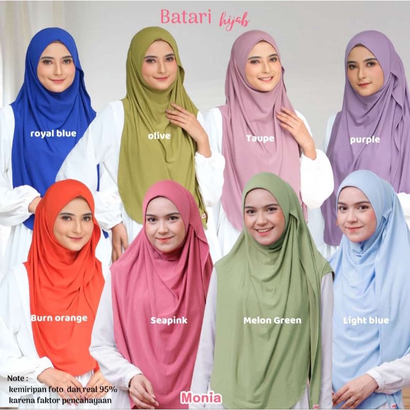 Batari Hijab by Monia Hijab Kids size L XL | Hijab Instant Remaja Dewasa Terbaru