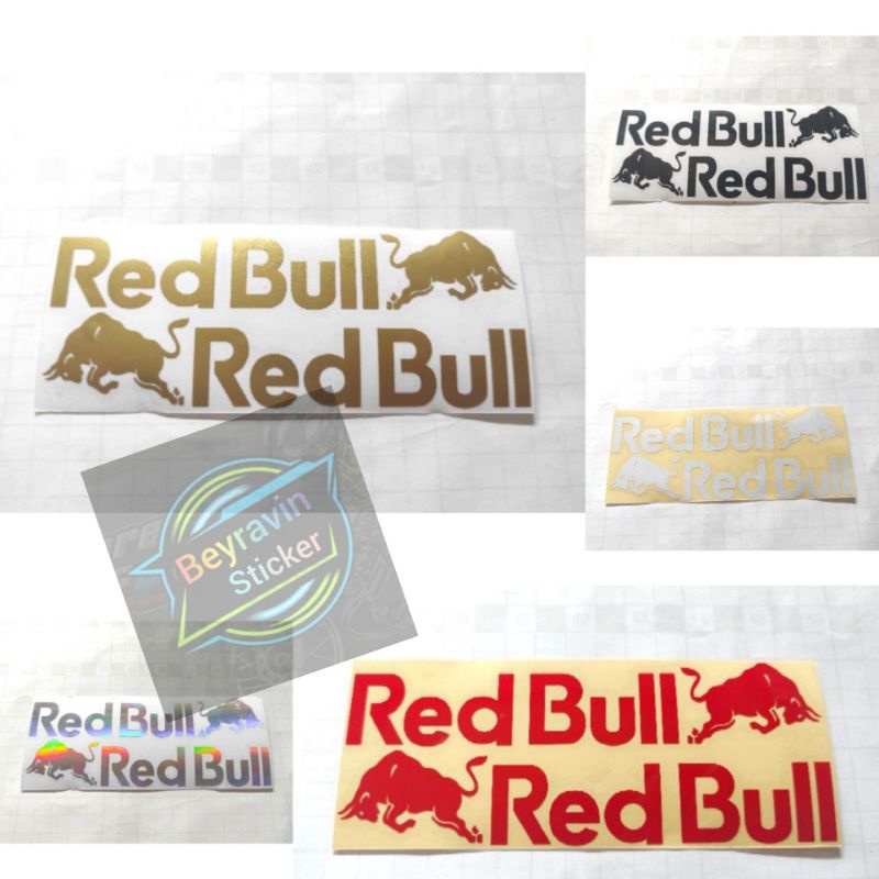 STICKER REDBULL STIKER RED BULL KIRI KANAN CUTTING