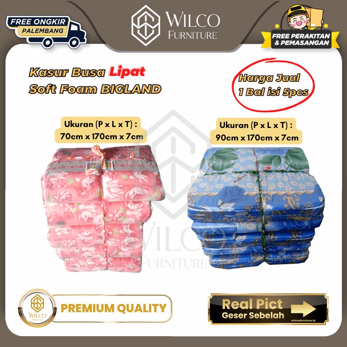 Bigland Kasur Busa Lipat SoftFoam Jual 5 Pcs / Kasur Busa Lipat 1 Bal - 5pcs 70x170cm