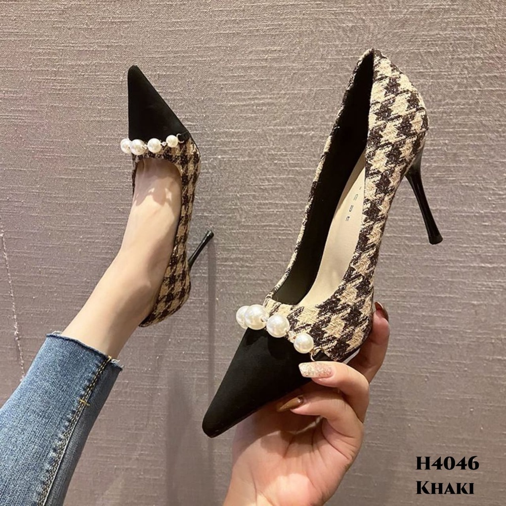 PRF Sepatu Heels Stiletto Fashion Korea H4046