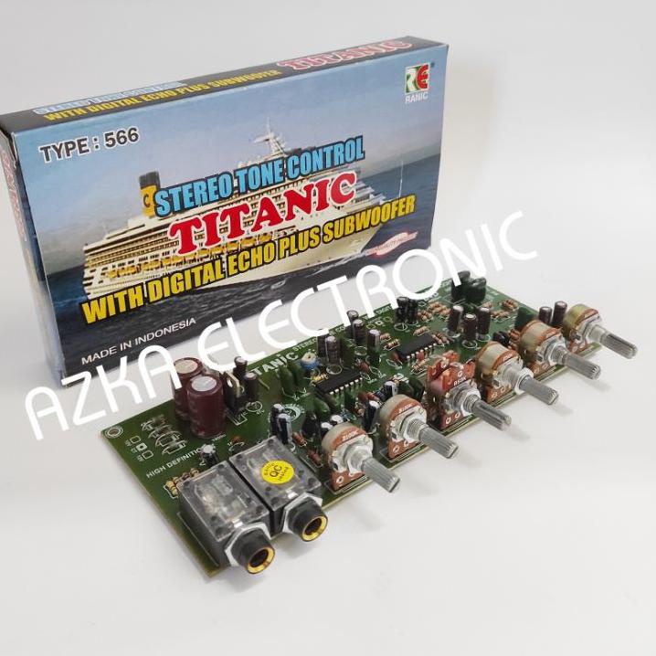 ♚ Kit Tone Control Stereo Mic Echo Plus Subwoofer ✦