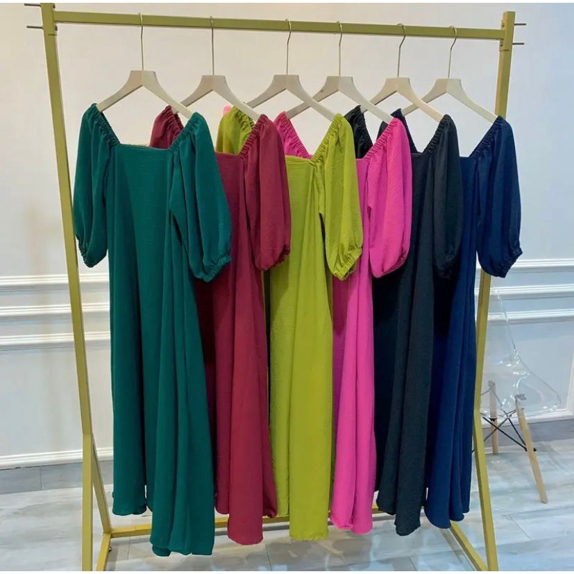 MASAYU LONG DRESS BAHAN CRINKLE / DRES CRINKLE/ GAMIS MASAYU DRESS CRINKLE PANJANG PREMIUM