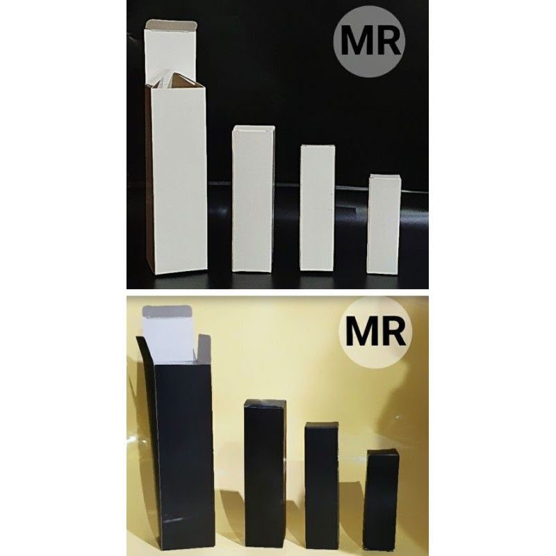 

L3 Kotak Dus Botol Hitam Putih 20ml 30ml 60ml 100ml | Kardus Botol Hitam putih