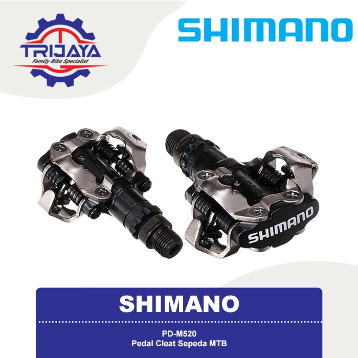 Shimano PD-M520 Pedal Cleat Sepeda MTB