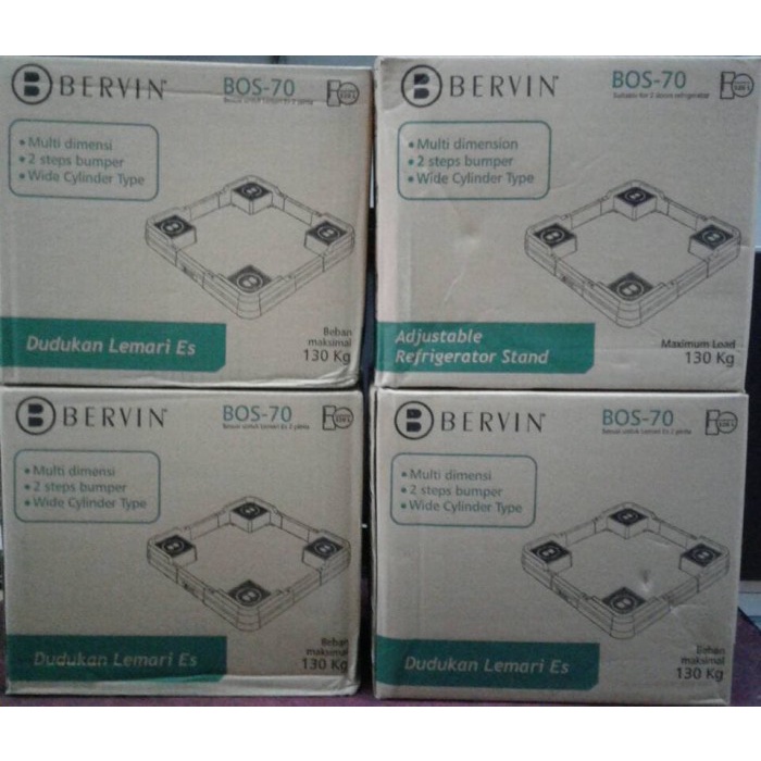 DUDUKAN / TATAKAN RODA KULKAS / MESIN CUCI 1 TABUNG BERVIN BOS 70 ORIGINAL