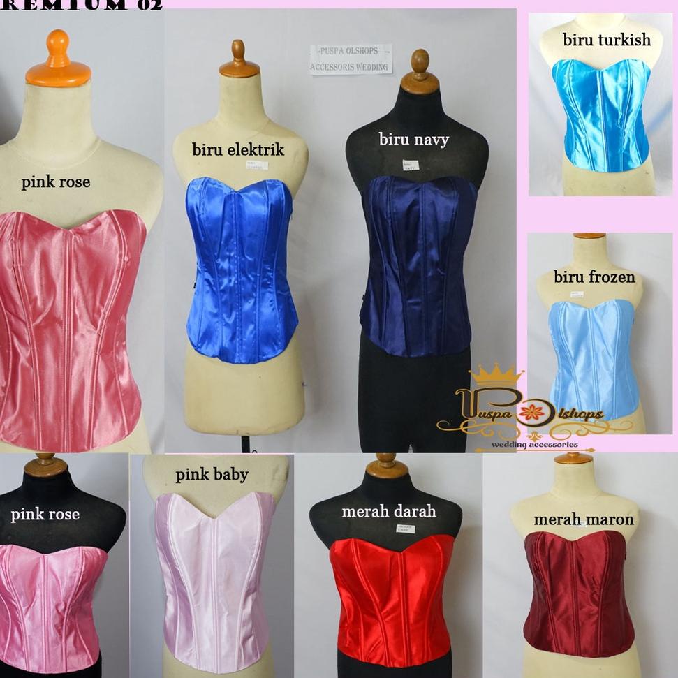Termurah KAMISOL KEBAYA  KAMISOL SATIN LONGTORSO TULANG 8
