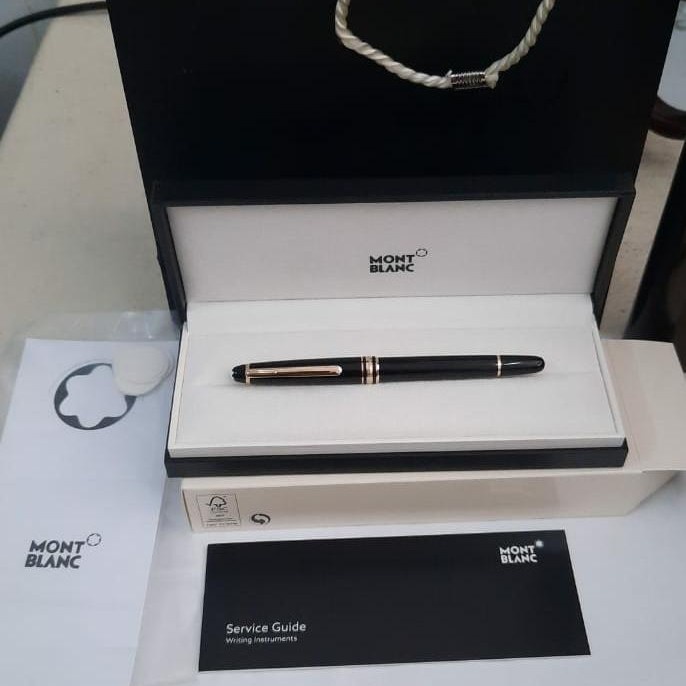 

Pulpen Montblanc Original Black Gold Tipe Meister Classic Roller Ball