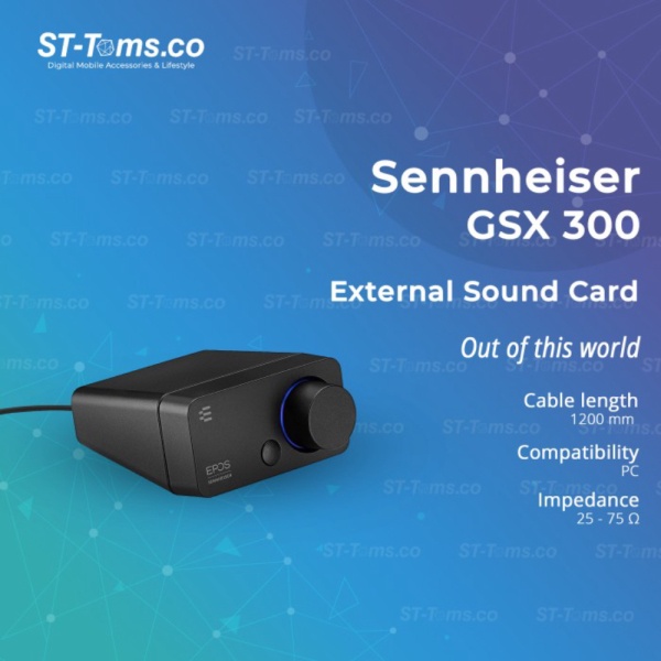 Promo EPOS Sennheiser GSX 300 / GSX300 / External USB Sound Card DAC - Hitam Limited