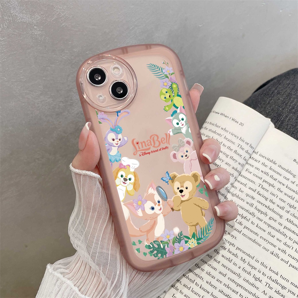 Case OPPO A17 A9 2020a92 A52 A72 A94 4G Reno 5F A16 F1S F7 A37 A37F A83 Kartun Lucu LinaBell Dan Kelinci Kecil Beruang Silikon Lembut Fasion Phone Cover