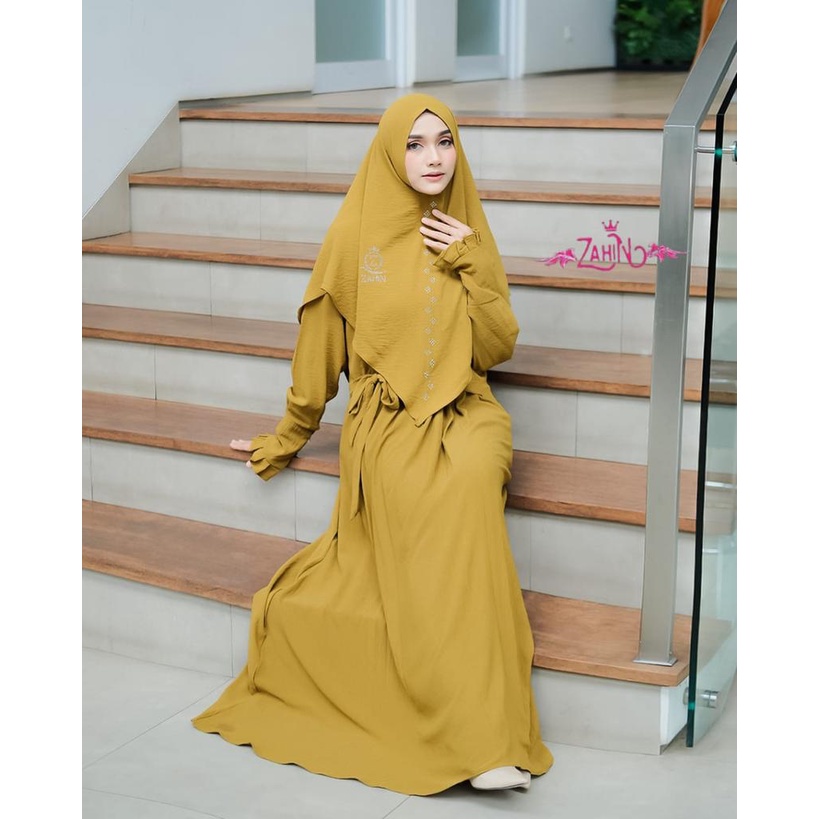 GAMIS AMEENA LIORA ZAHIN SET KHIMAR SYARI MUSLIMAH FASHION STYLE MODIS MODERN WANITA HQ OOTD