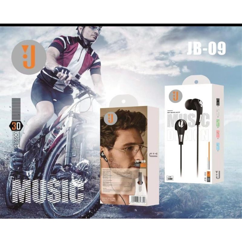 HANDFREE HANDSET HF JBL J JB-09 STEREO EARPHONE