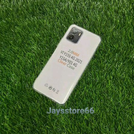 TPU Soft Case Clear 2.0mm Case Bening For Vivo Y15S 4G 2021/Y15A/Y01 4G