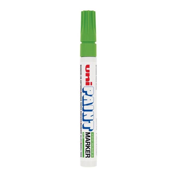 

Uni Paint Marker Yellow Green PX20.5 Spidol Ban Spidol Logam