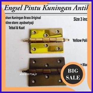 perkakas engsel pintu kuningan antik 3 inch engsel kuningan klasik unik gebyok engsel besa