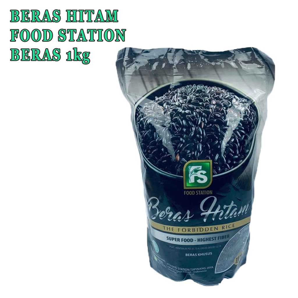 BERAS HITAM FOOD STATION 1KG* BERAS