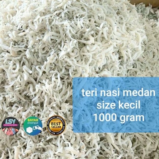 

♢ ikan asin teri nasi medan size kecil 1 kg ◌