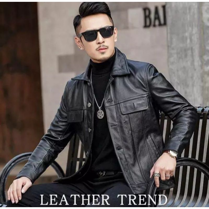 Jaket Kulit Model Levis Original Leather Model Terbaru.