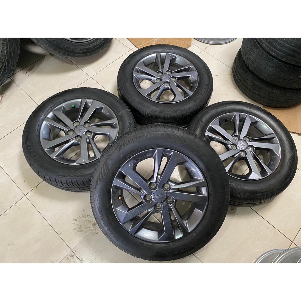 Velg mobil bekas new xenia ring 15 pcd 5x100 grey +ban 185 65 r15