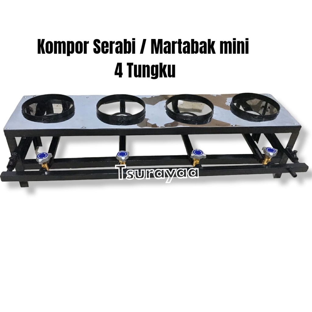 KOMPOR SEARABI / MARTABAK MINI 4 TUNGKU PANJANG