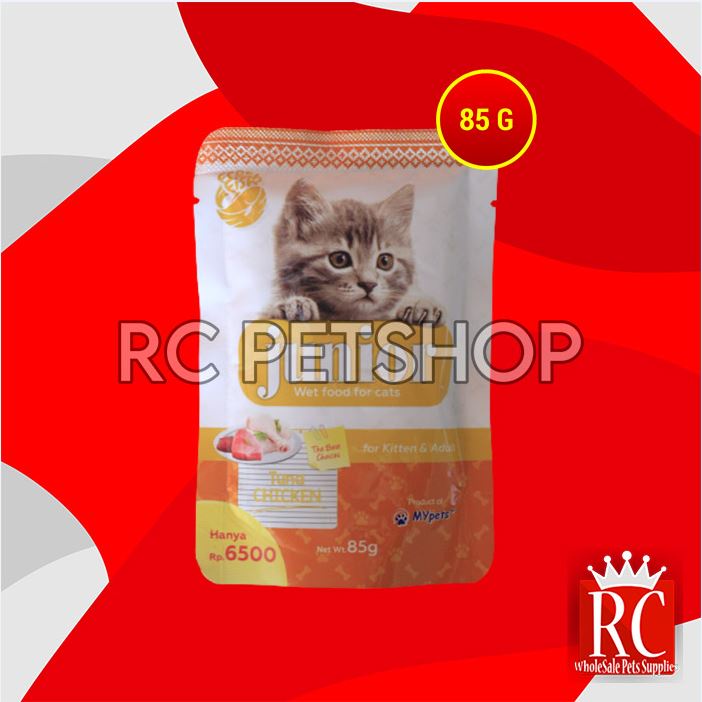 Makanan Basah Kucing Junior Wet Food Pouch 85 Gram Non Whiskas