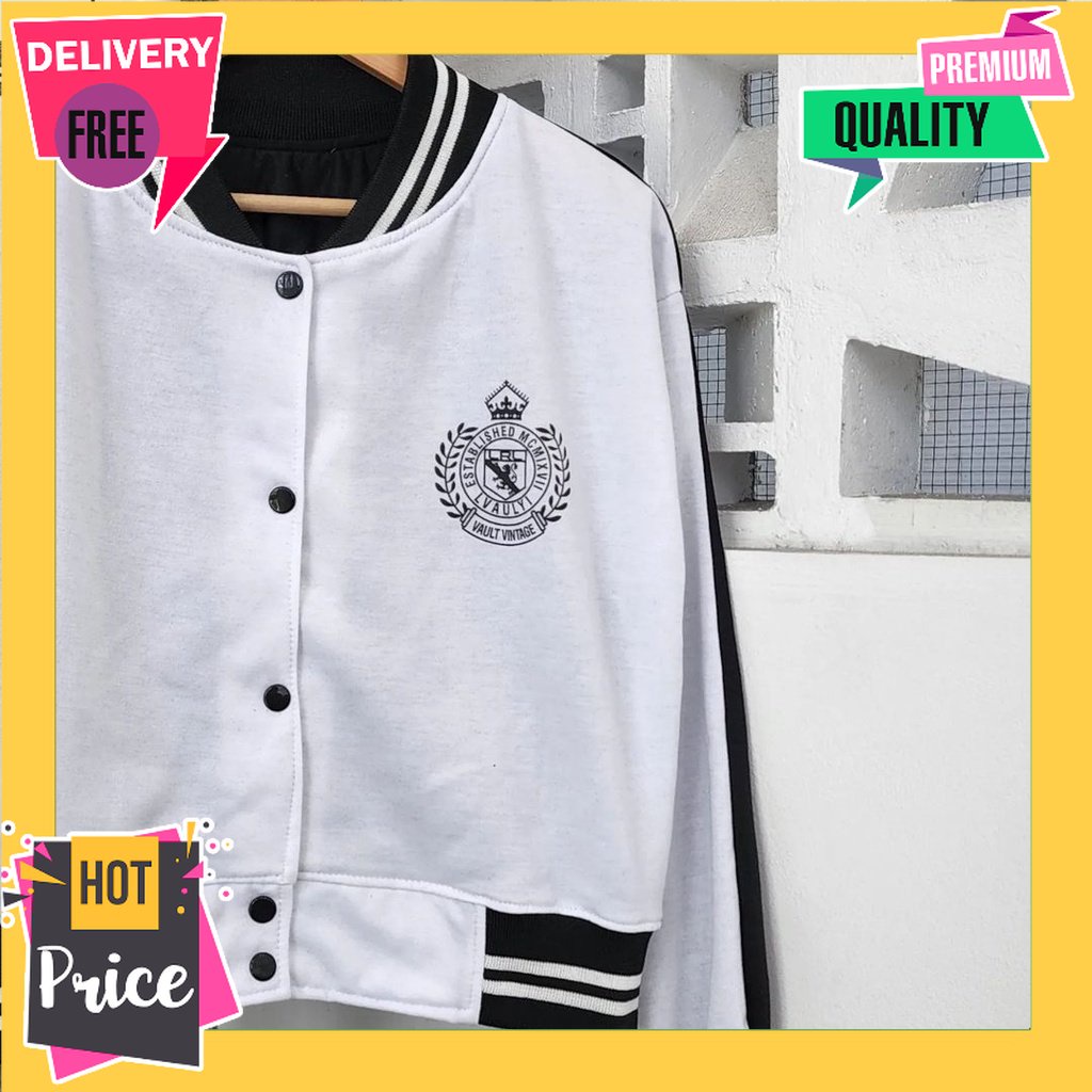 Varsity Crop Vintage Jaket Baseball