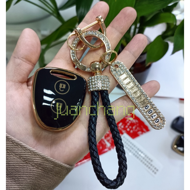 Cover Case Kunci Mobil Toyota Avanza Cinci Grand Wigo DAIHATSU SIGRA Remote TPU Car Key Holder Keychain Gantungan Kunci Aksesoris