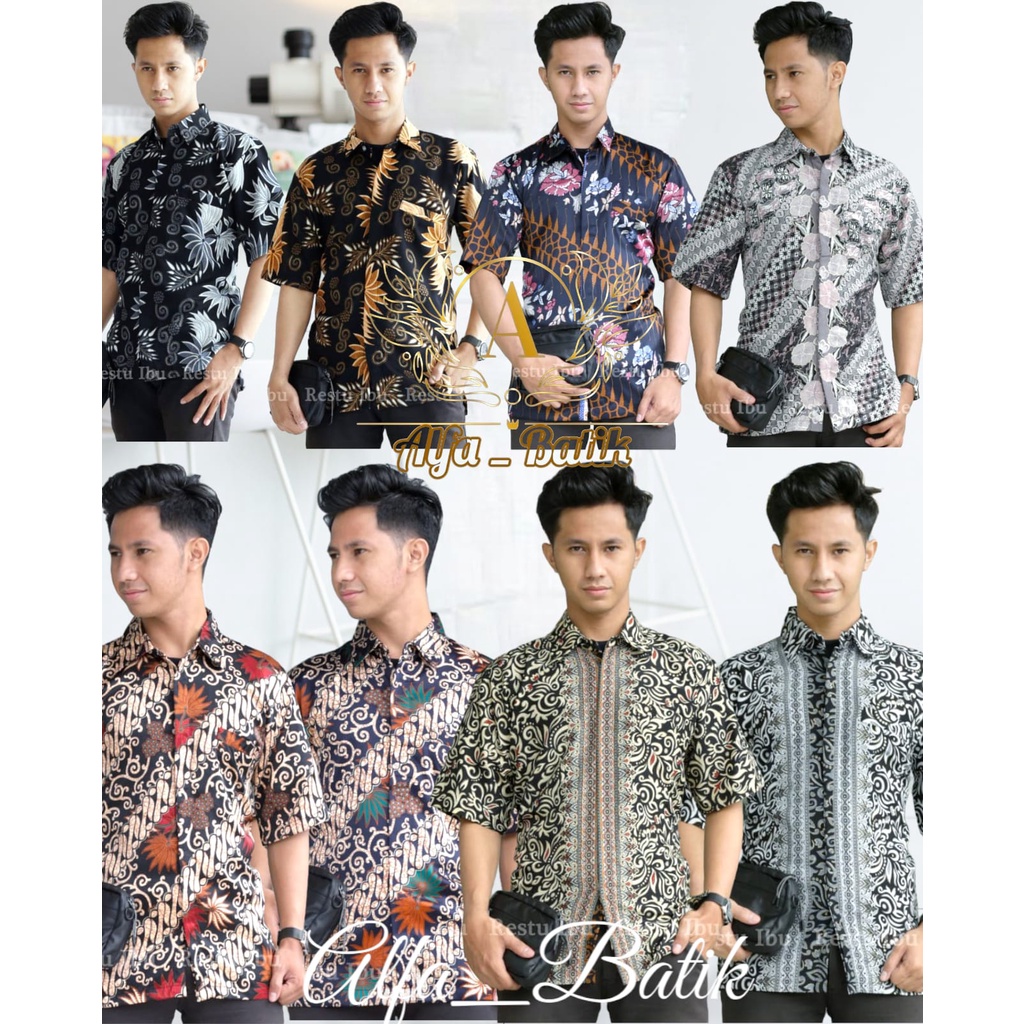 KEMEJA BATIK TERBARU Kemeja Batik Pria Seragaman Among Tamu / Kemeja Batik Nikahan Original /TERBARU KEMEJA BATIK PRIA LENGAN PANJANG MOTIF/ CUOPLE BATIK MOTIF KENANGA HITAM