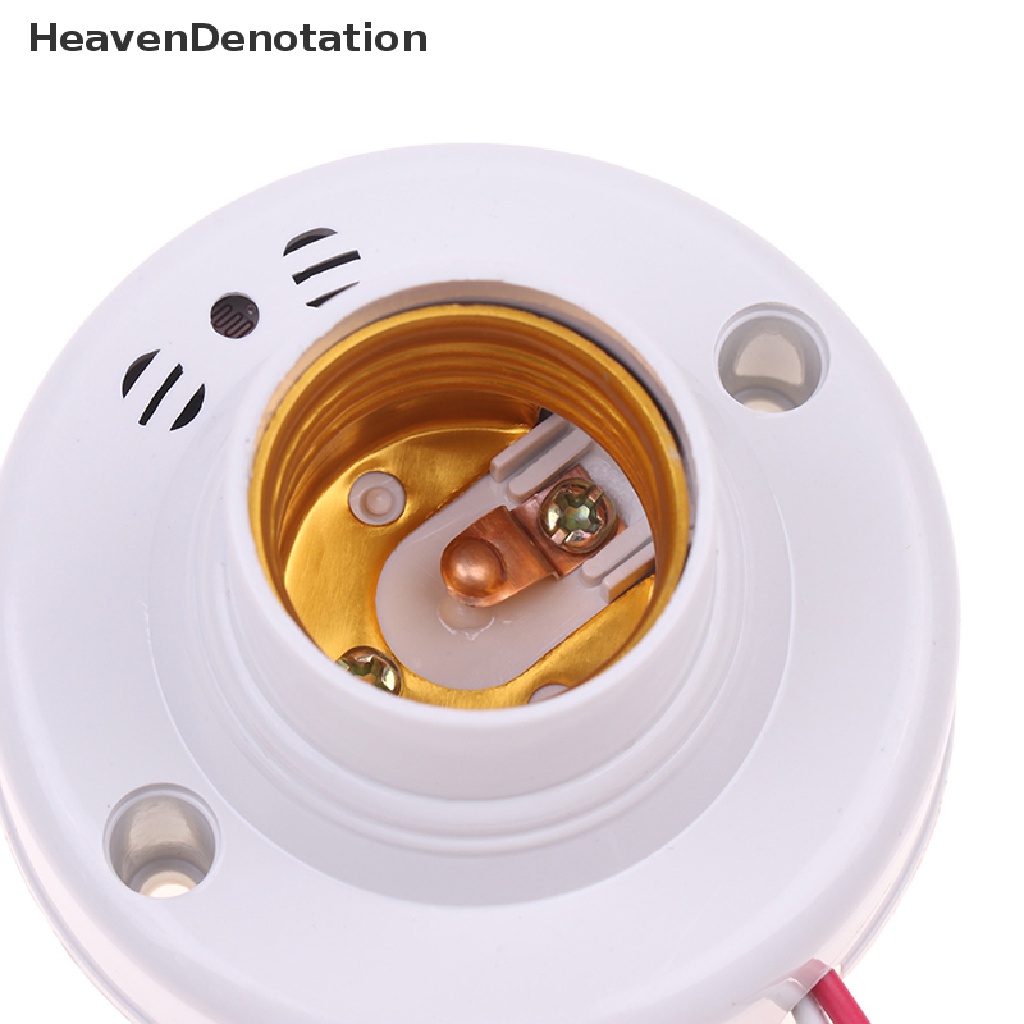 [HeavenDenotation] E27 Lampu Sensor Suara Lamp Holder On Off Light Suara Applaud Kontrol Suara HDV