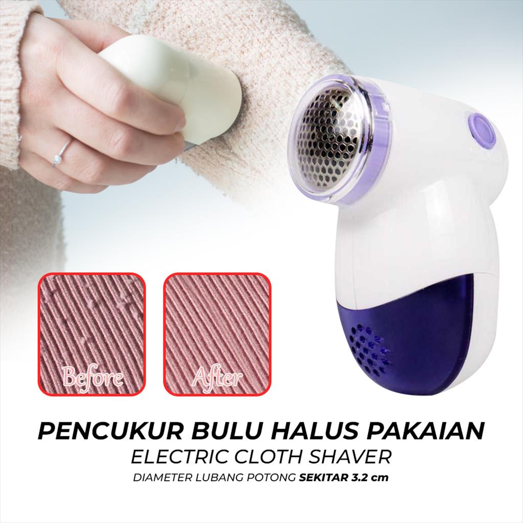 Pencukur Bulu Halus Baju Pakaian kain timbul celana Electric Cloth Fabric travel PLR2024