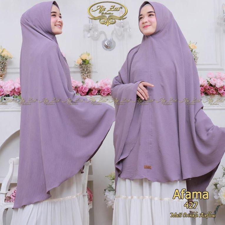 STOK TERBARU Aje zas khimar Afama ori Aje zas / jilbab cringkel jilbab instan jumbo / Bergo Instan C