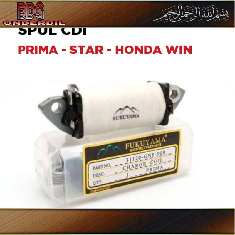 Spul CDI Prima - Star - Honda Win 100 / Spull Spool Sepul Spol Spoll Motor / Fukuyama Pulser Fulser