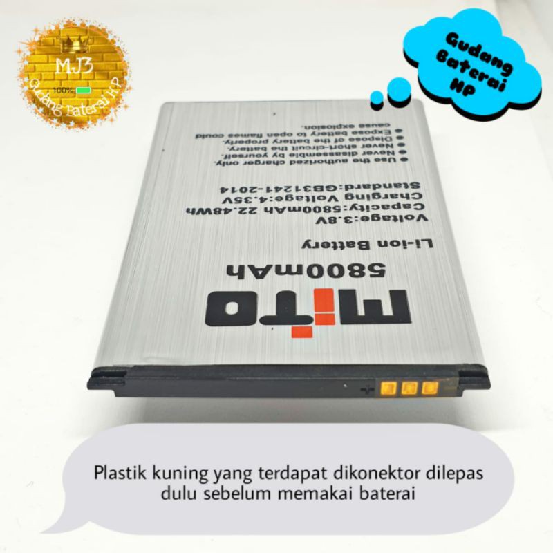 Baterai Mito BA00144 BA-00144 A36 W1 battery batre bat BERGARANSI 1 MINGGU