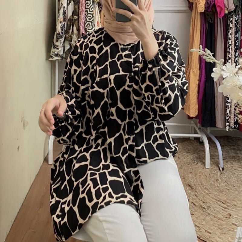 bisa cod Kemeja wanita oversize rayon viscose fit xxl