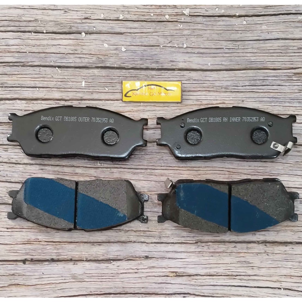 BRAKE PAD KAMPAS REM DEPAN KIA PRIDE RIO SF BENDIX DB1805 GCT