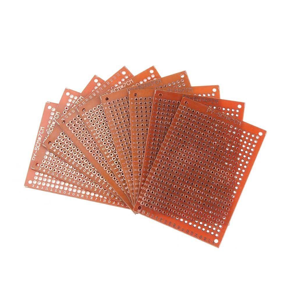 Populer 20pcs Prototyping PCB PCB PCB Prototype Kuning Universal Kualitas Tinggi