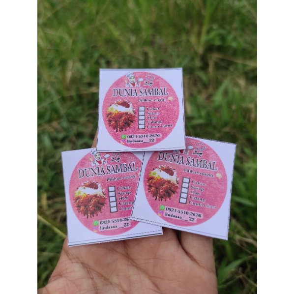 

stiker makanan jualan bisa req isi 100