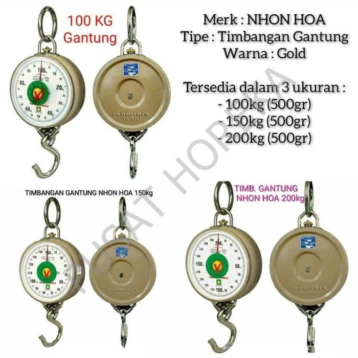 ] GROSIR Nhon Hoa Nhonhoa Scale Timbangan Gantung 100kg 150kg 200kg