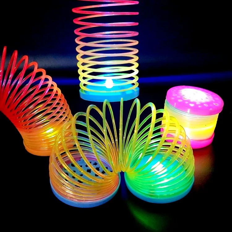 MAINAN SLINKY MAGIC SPRING RAINBOW PER LED LAMPU NYALA PER CINCIN BESAR