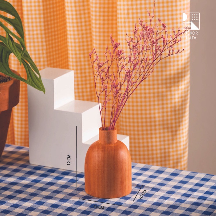 Terlaris Dekornata Tubi Wooden Vase / Vas Bunga / Rak Bunga Kayu / Vas Kayu / V