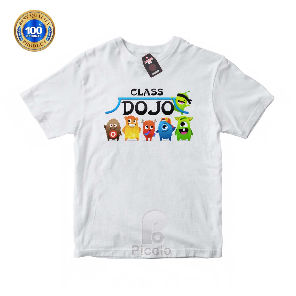 (FREE NAMA) BAJU KAOS ATASAN ANAK MOTIF CLASS DOJO UNISEX Bahan COTTUN