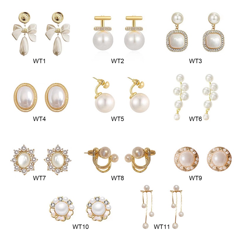 Anting Tusuk Wanita Romantis Mutiara Imitasi Halus Anting Perempuan Untuk Hadiah Pesta Perhiasan Kualitas Top