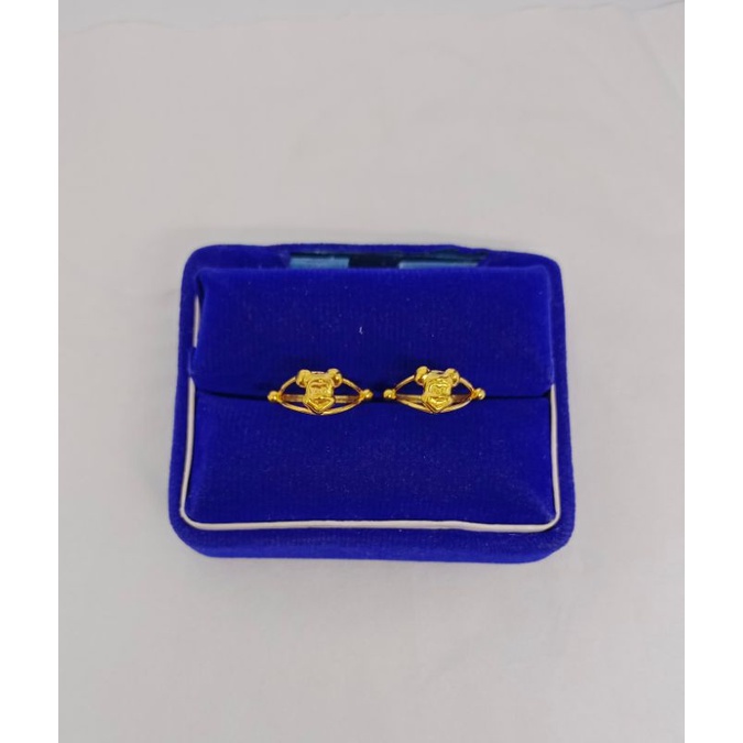 cincin anak mickey polos/perak asli silver 925 lapis emas/perhiasan fashion wanita terbaru