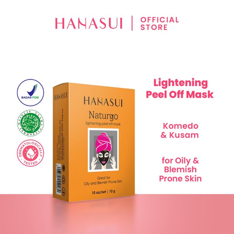 HANASUI Peel Off Mask Naturgo Black | Anti-Aging Gold | Box &amp; Sachet