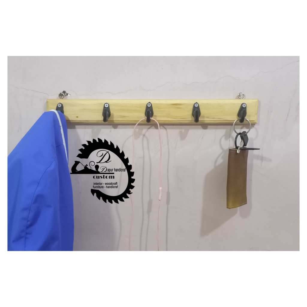 KAPSTOK GANTUNGAN BAJU KAYU JATI BELANDA