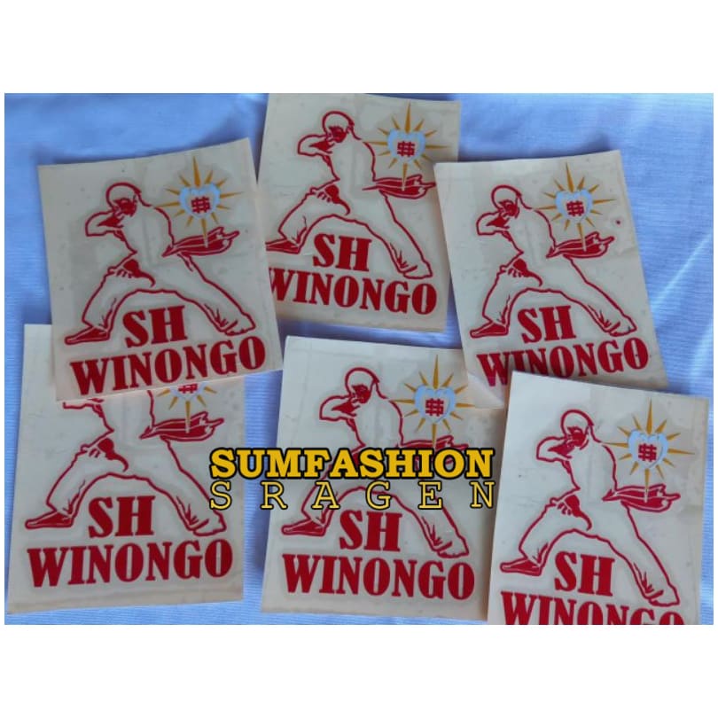 stiker timbul PSHW - SH winongo - pencak silat - Sticker SH Murah