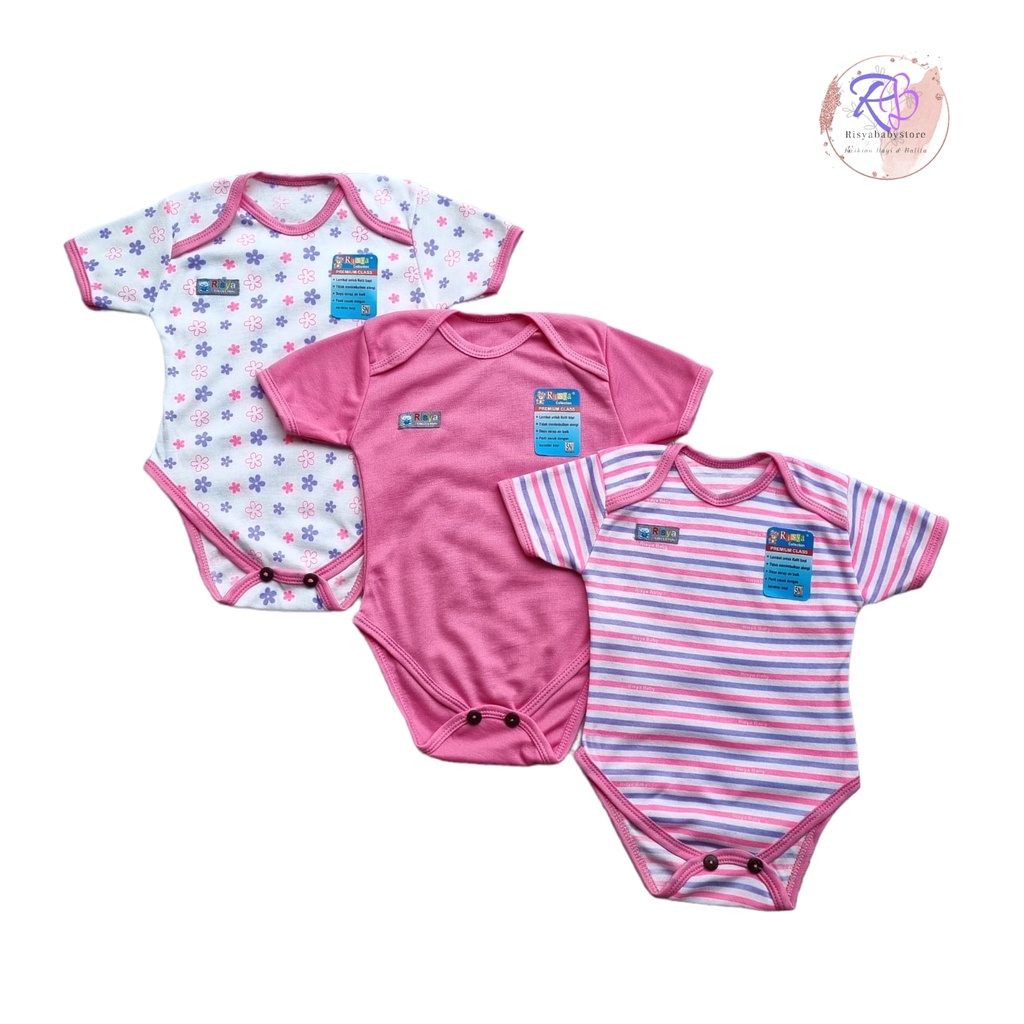 3 pcs jumper bayi lengan pendek variasi jumper bayi newborn baju bayi lengan pendek kaos 3pcs jumper kualitas SNI