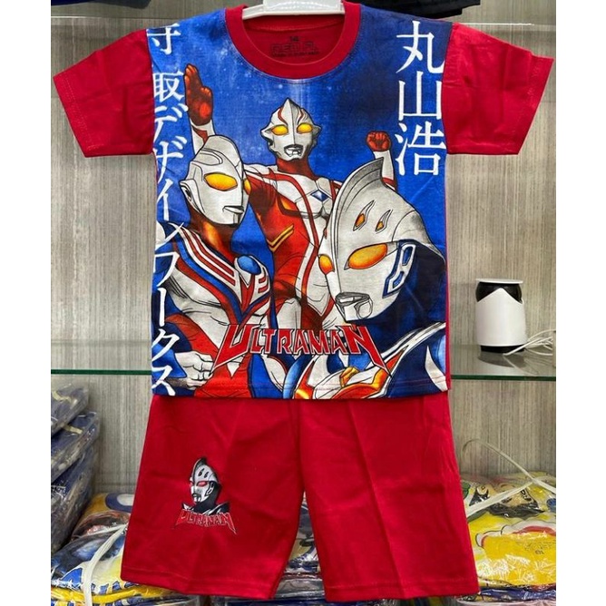 SETELAN KAOS ANAK ULTRAMAN / BAJU ANAK GAMBAR ULTRAMAN