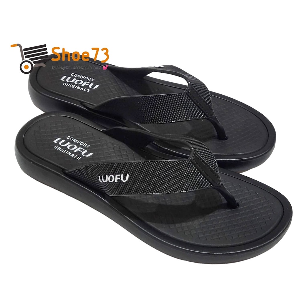 LUOFU F 2326 E01PLS SIZE 36-40 ORIGINAL l Sandal jepit jelly wanita l Sendal jepit cewek impor