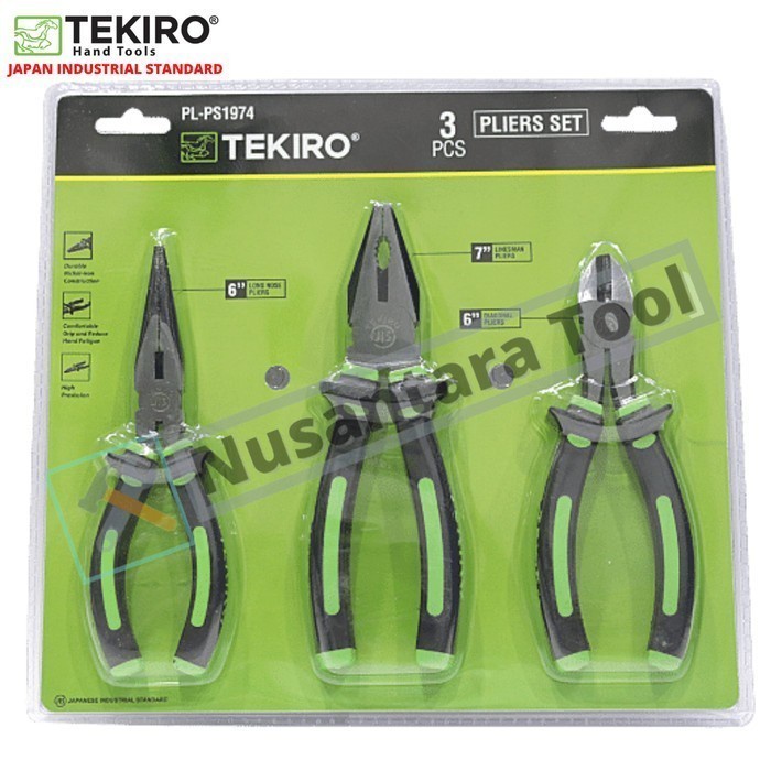 Tang Tang Tekiro 1 Set 3 Pcs Tang Kombinasi Lancip Potong