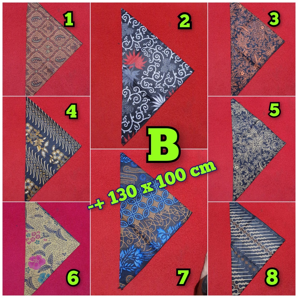 iket segi tiga slayer sunda jawa batik tradisional dewasa anak ubah bentuk suka suka 1,3 METER X100 CM min 5 pcs (05)